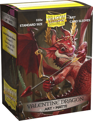 ‘Valentine Dragon’ Art Sleeves Classic 100 Standard | Galactic Gamez