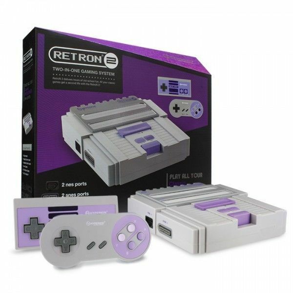 RetroN 2 HD Gaming Console for NES®/ Super NES®/ Super Famicom™ (Gray) - Hyperkin | Galactic Gamez