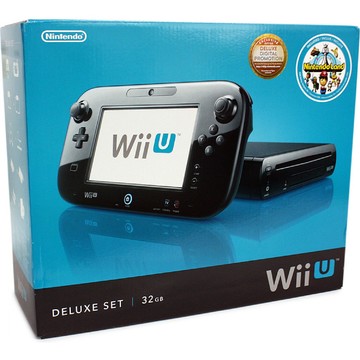 Wii U Console Deluxe Black 32GB - Wii U – Galactic Gamez