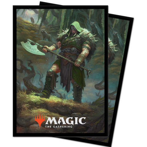 Throne of Eldraine - Sleeves (Garruk, Cursed Huntsman) | Galactic Gamez